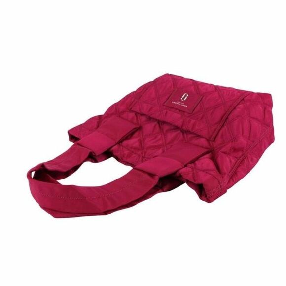 NWT Marc Jacobs Quilted Knot Rasberry Nylon Tote - Picture 7 of 12